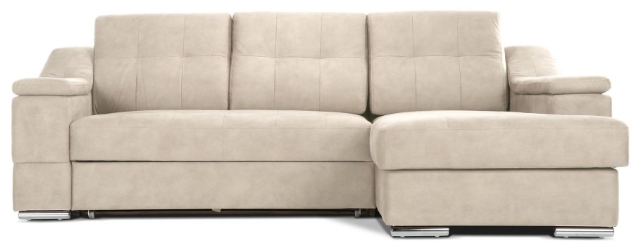 Угловой диван-кровать Ruiz серого цвета