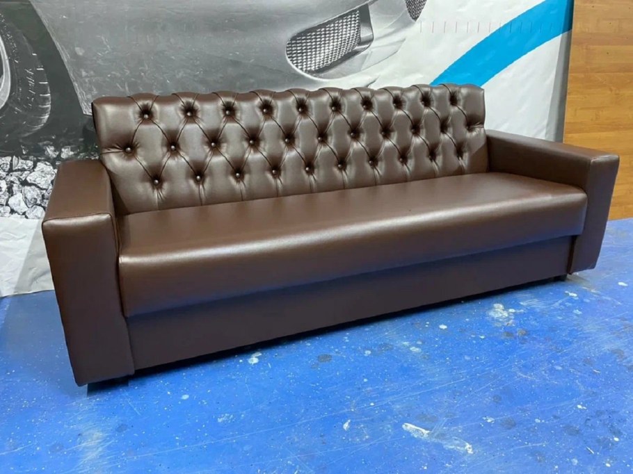 Диван п образный с пуфом