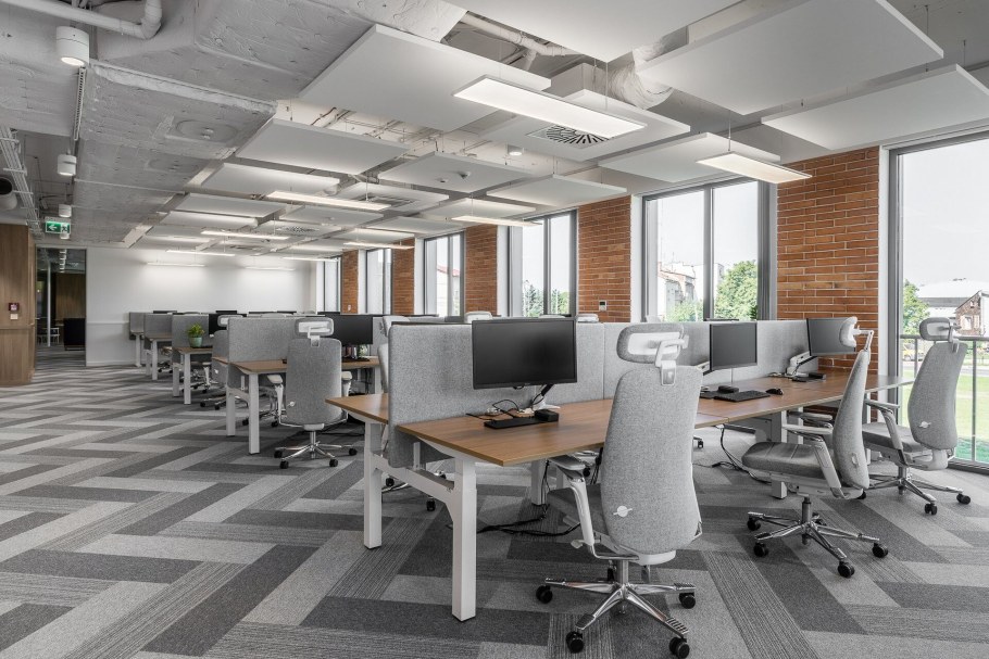 Интерьер офиса опен Спейс