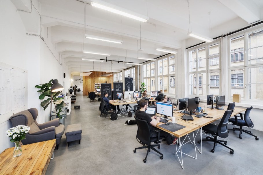 Планировка офиса open Space