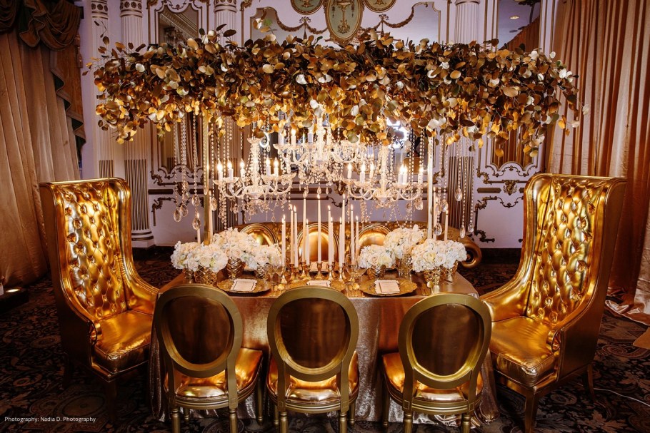 Золотая свадьба декор