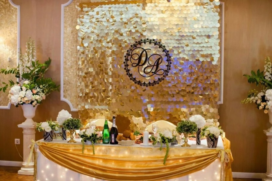 Свадьба в золотом стиле