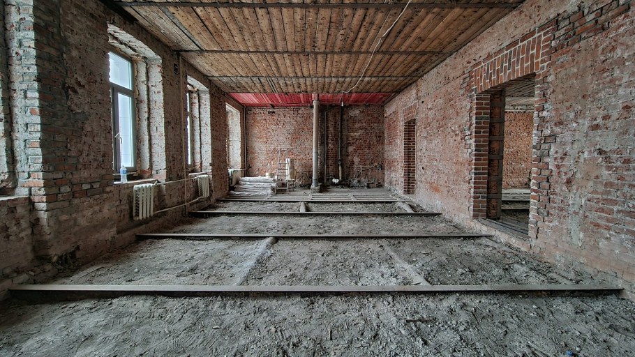 Реконструкция полы старый фонд фанера