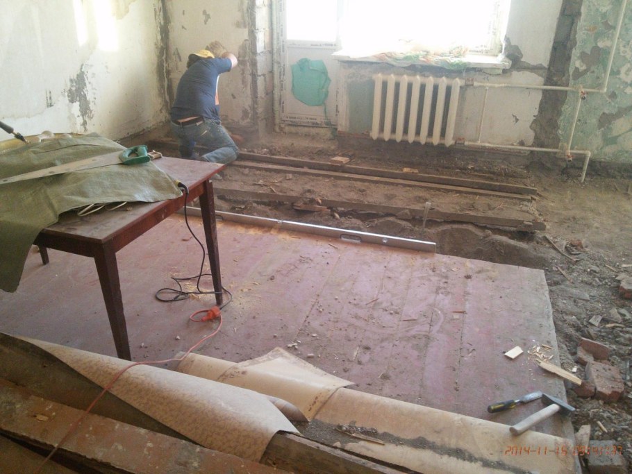 Пол на деревянном перекрытии