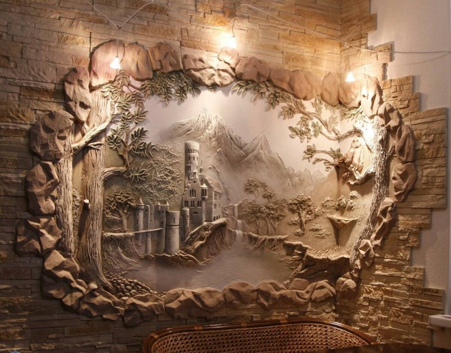 Необычная декоративная штукатурка