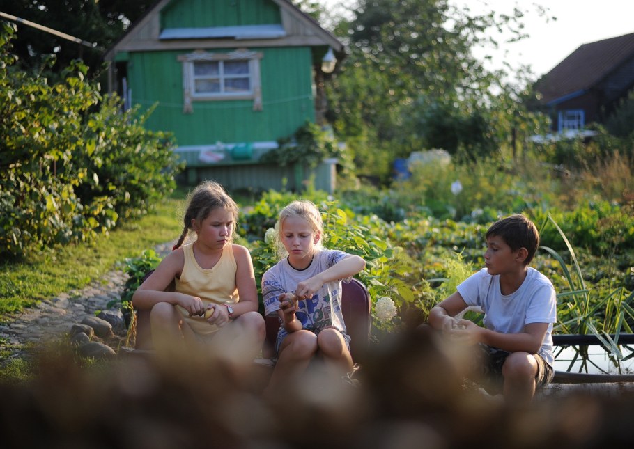 Малыши на даче