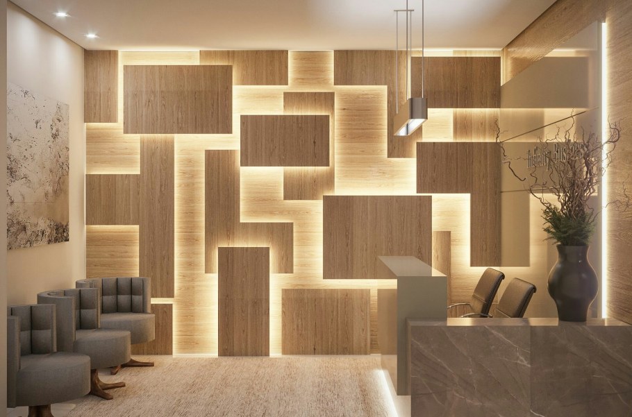 Гипсовые 3д панели ромбы