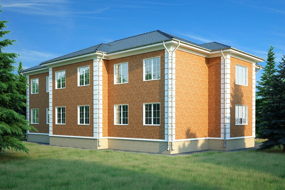 Трехэтажные многоквартирные дома