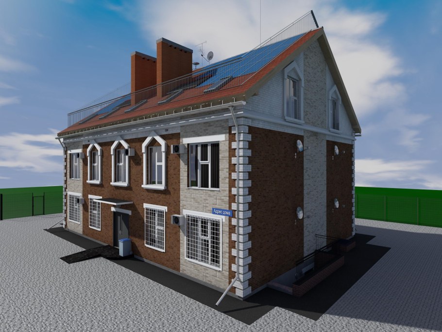 Двухэтажный многоквартирный дом проект