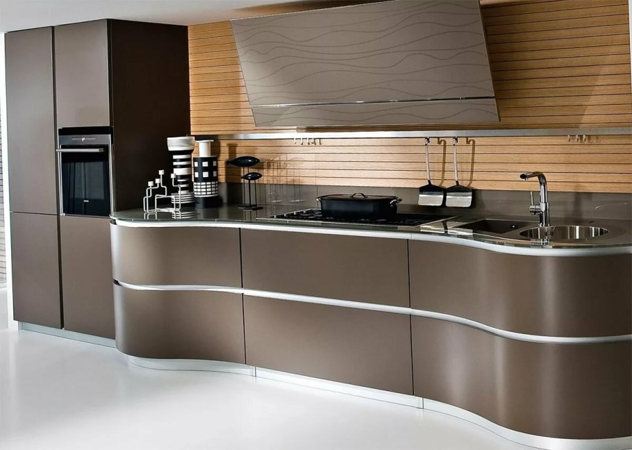 Кухонный гарнитур светло бежевый