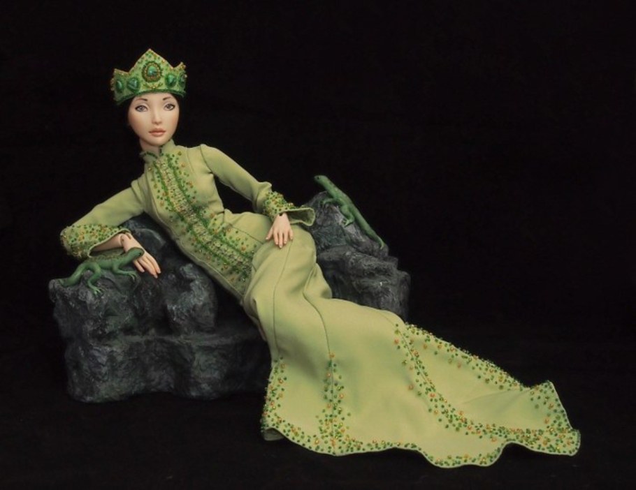 Текстильная лягушка Ларисы Садаковой