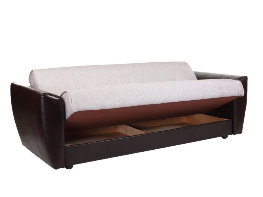 Диван книжка Амстердам рогожка серая 120