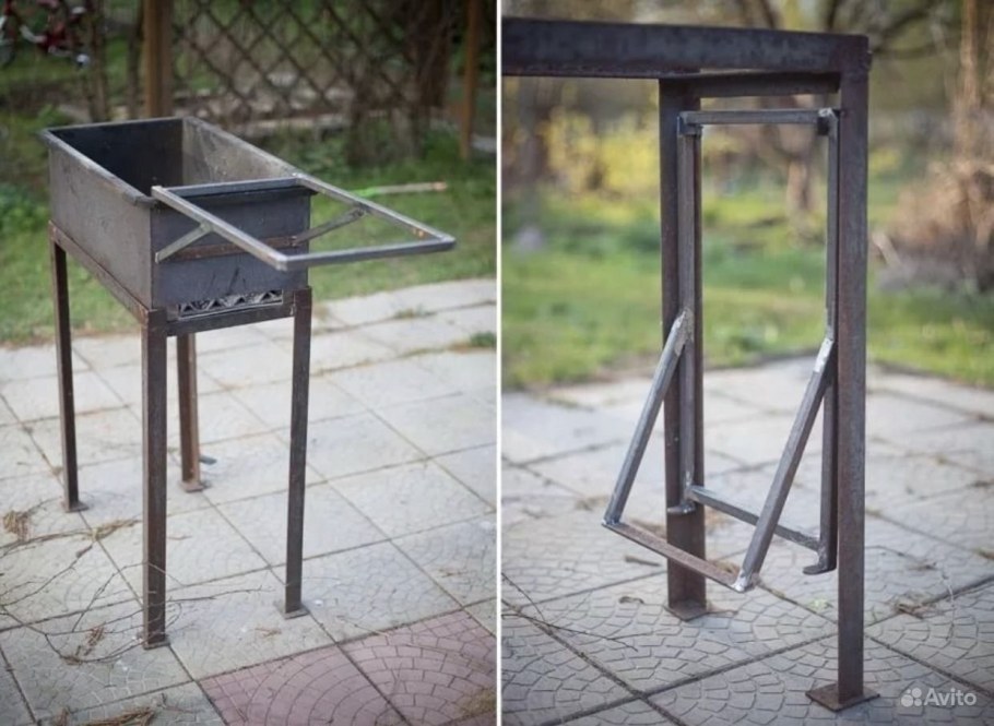 Мангал из уголка и металла