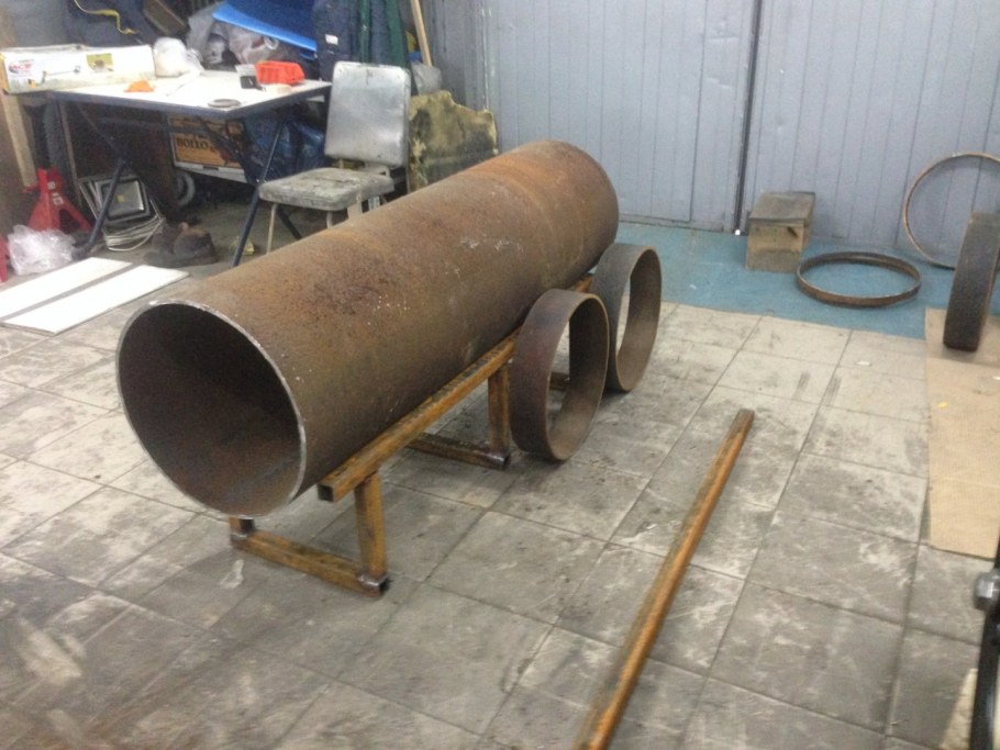 Коптилка из трубы 500 мм