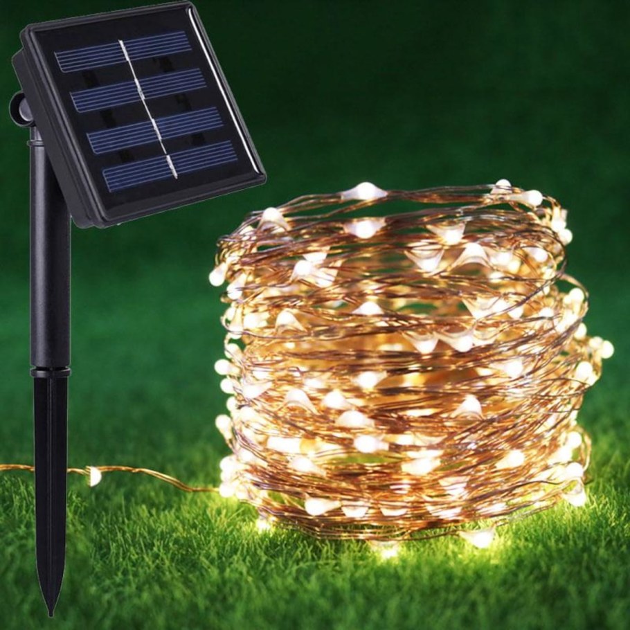 Садовый светильник старт, гирлянда сад 100led медь