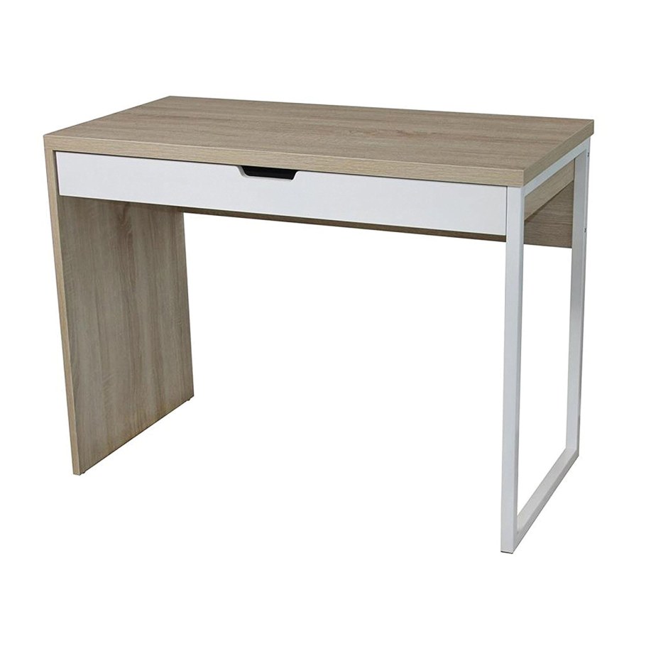 Письменный стол на металлических опорах