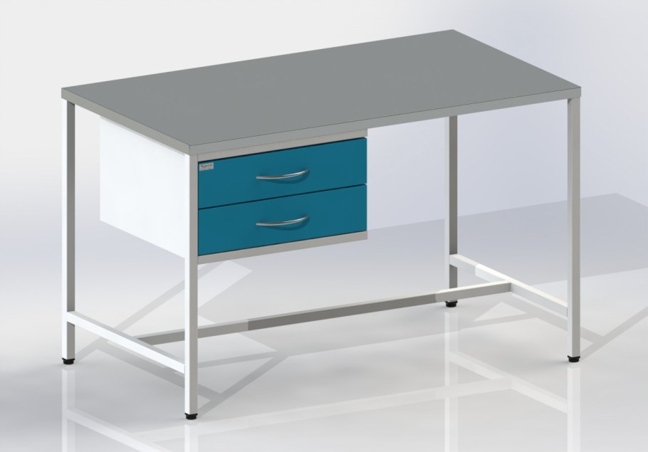 Стол лабораторный сл-т2 столешница металл