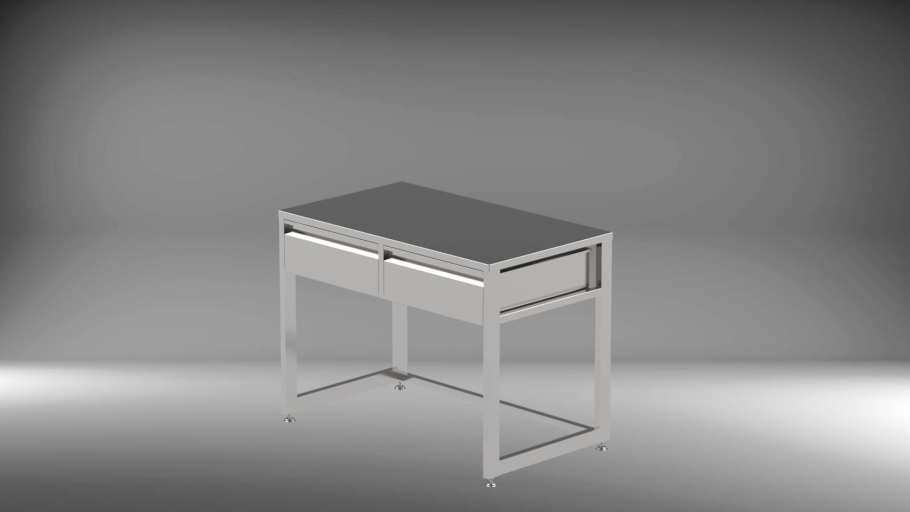 Стол производственный с телескопической полкой