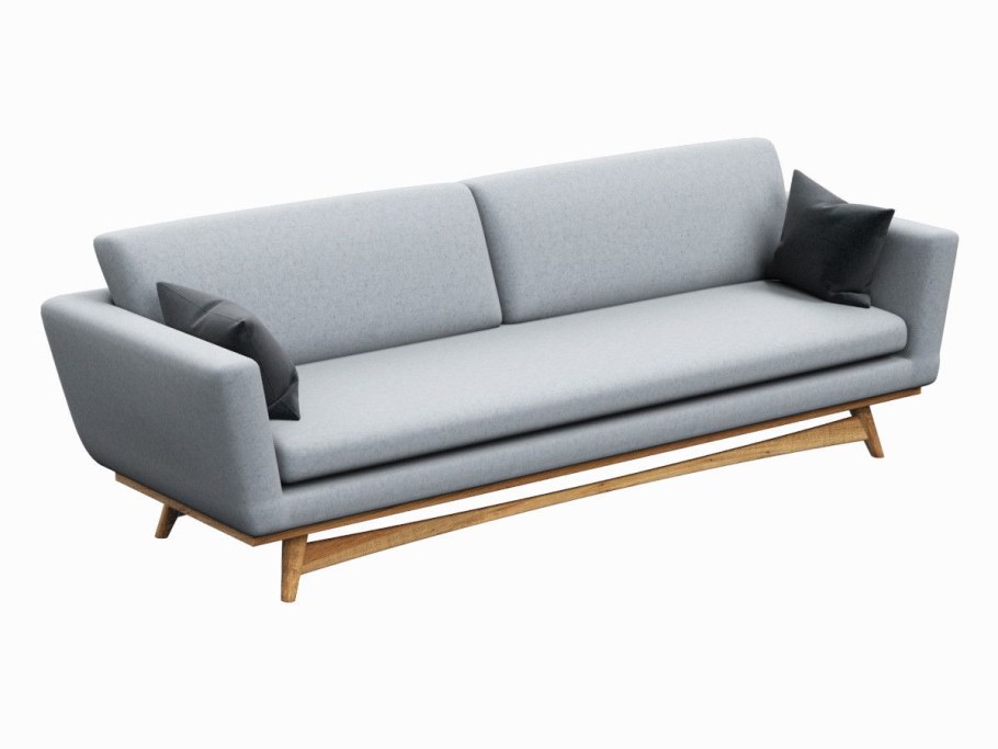 Прямые диваны в скандинавском стиле на ножках