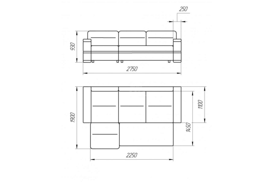 Диван угловой 230х230