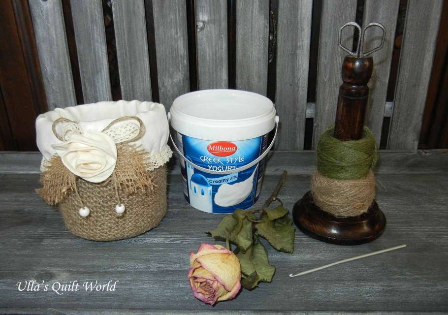 Цветочный горшок из майонезного ведра