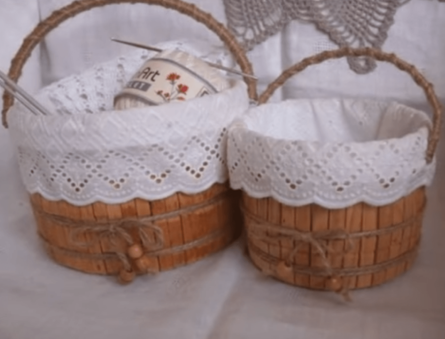 Корзина из пластикового ведра