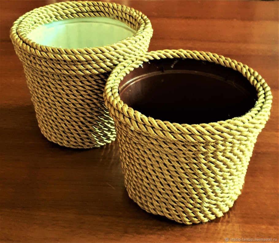 Декорирование горшков для цветов