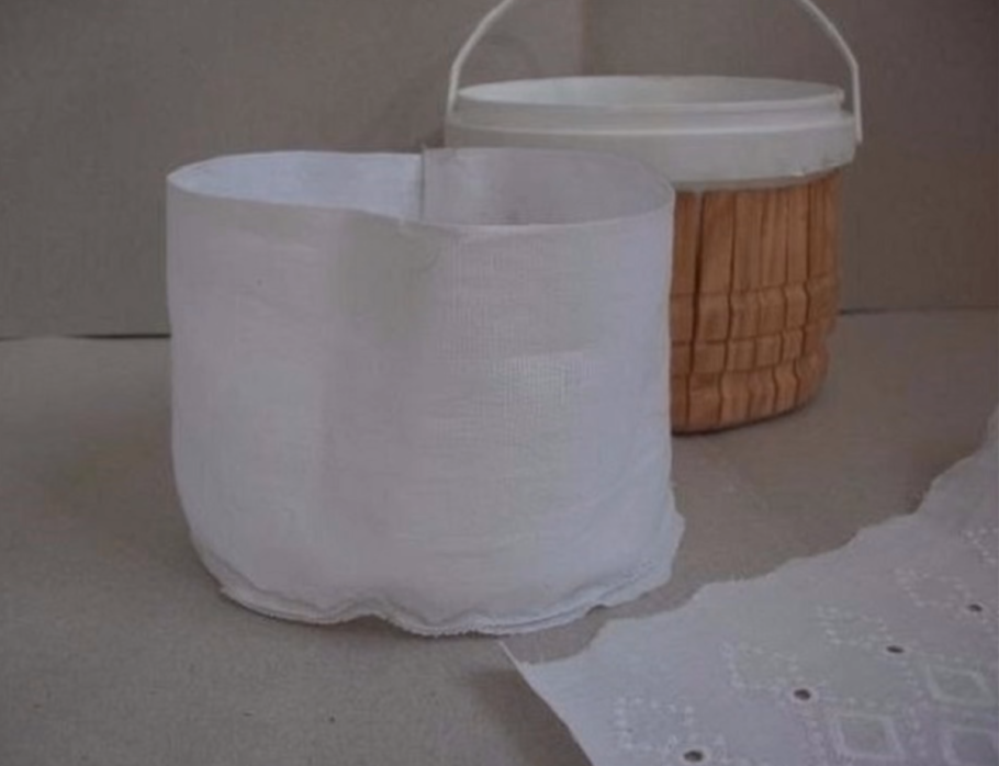 Корзинка из майонезного ведерка