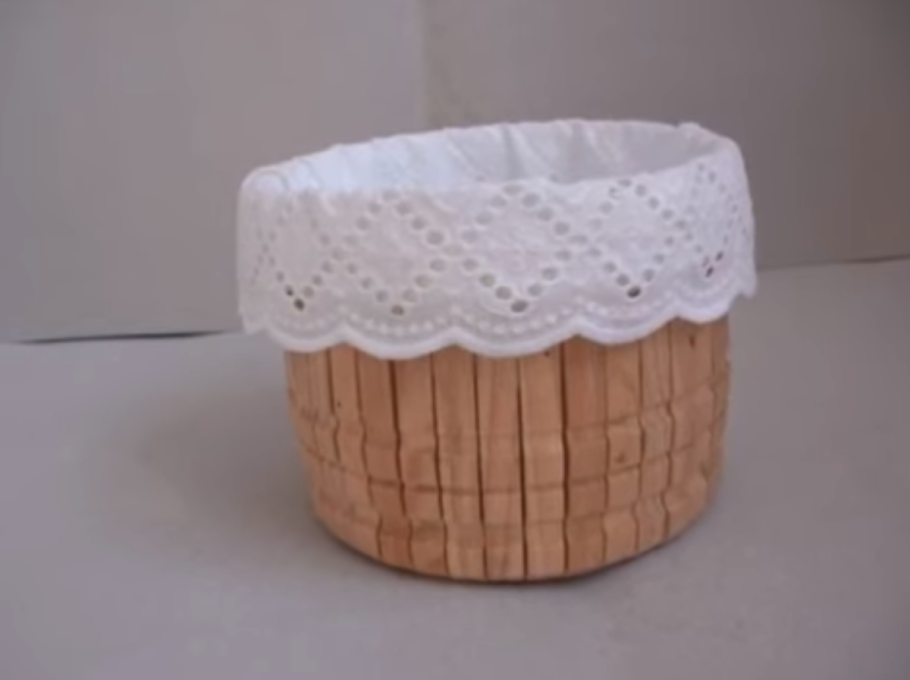 Корзина из майонезного ведра