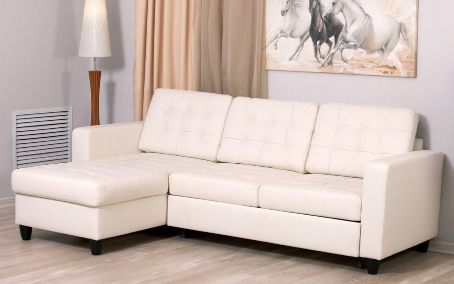 Диван Империал кожаный коричневый