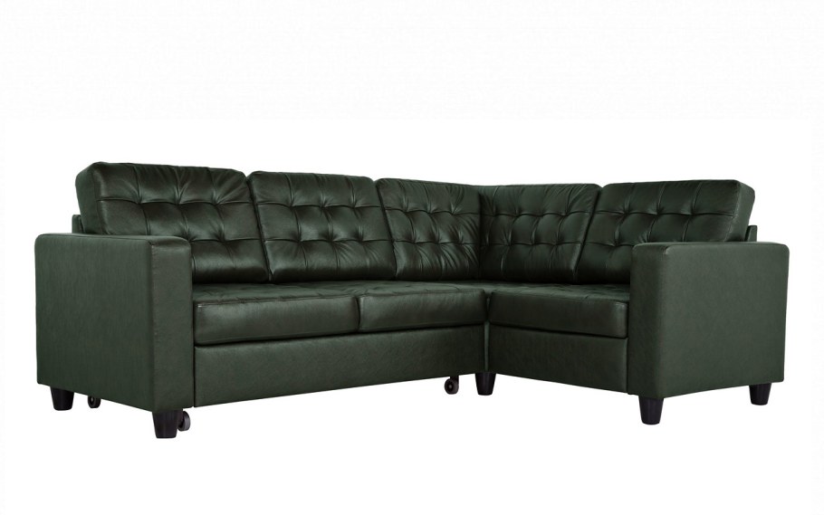 Кожаный диван нераскладной Камелот 6