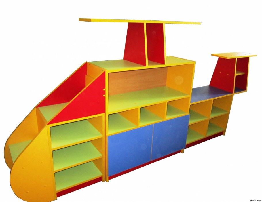 Стенка для игрушек домик 2600х460х1695 мм