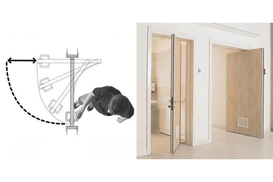 Петля пружинная двойная 5914.01 180x133x4 (матовый хром)