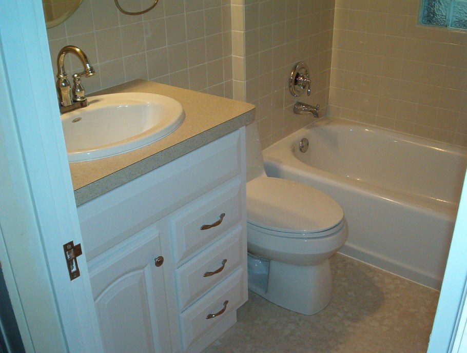 Объединенная ванная и туалет в хрущевке