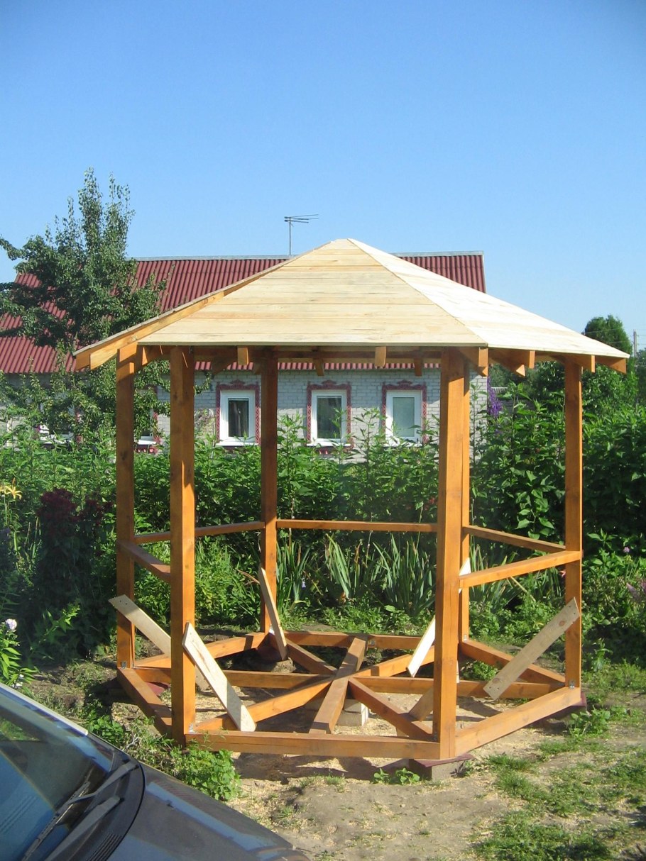 Беседка из профильной трубы