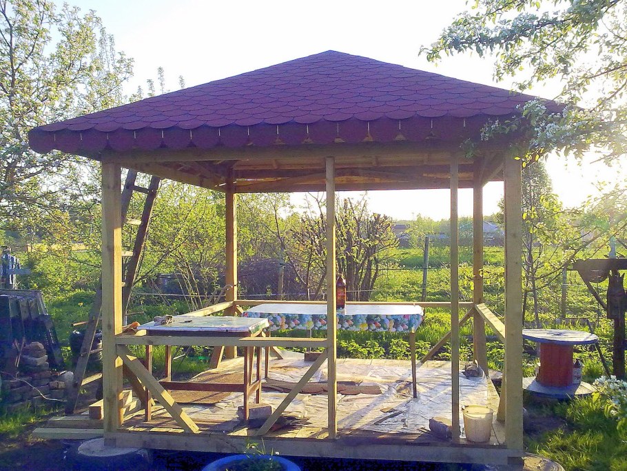 Беседка каркас 1скат Дубрава