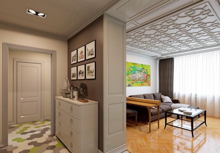 Интерьер двушки в хрущевке с проходными комнатами