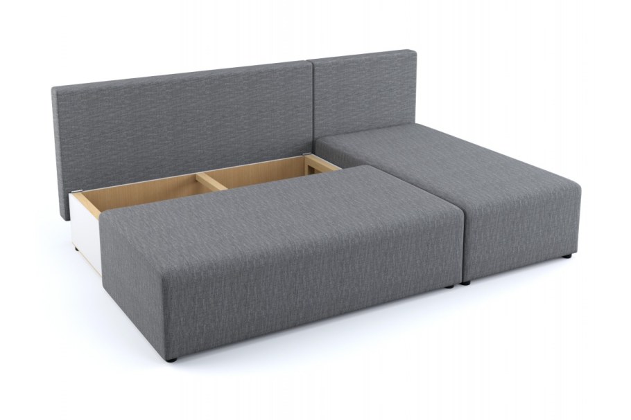 Угловой диван-кровать Комо серый