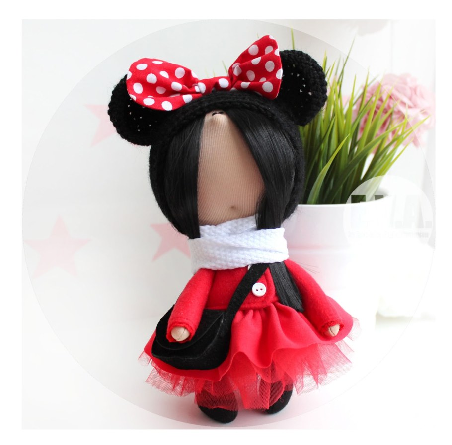 Текстильная кукла Минни Маус