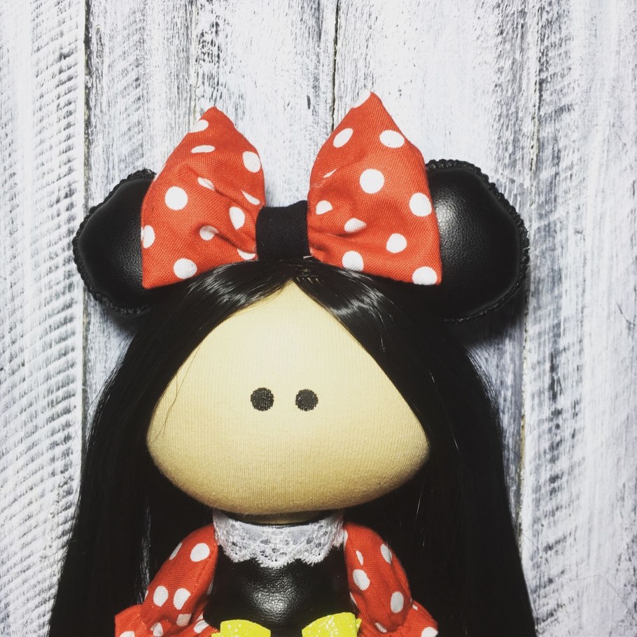 Интерьерная текстильная кукла мини Маус