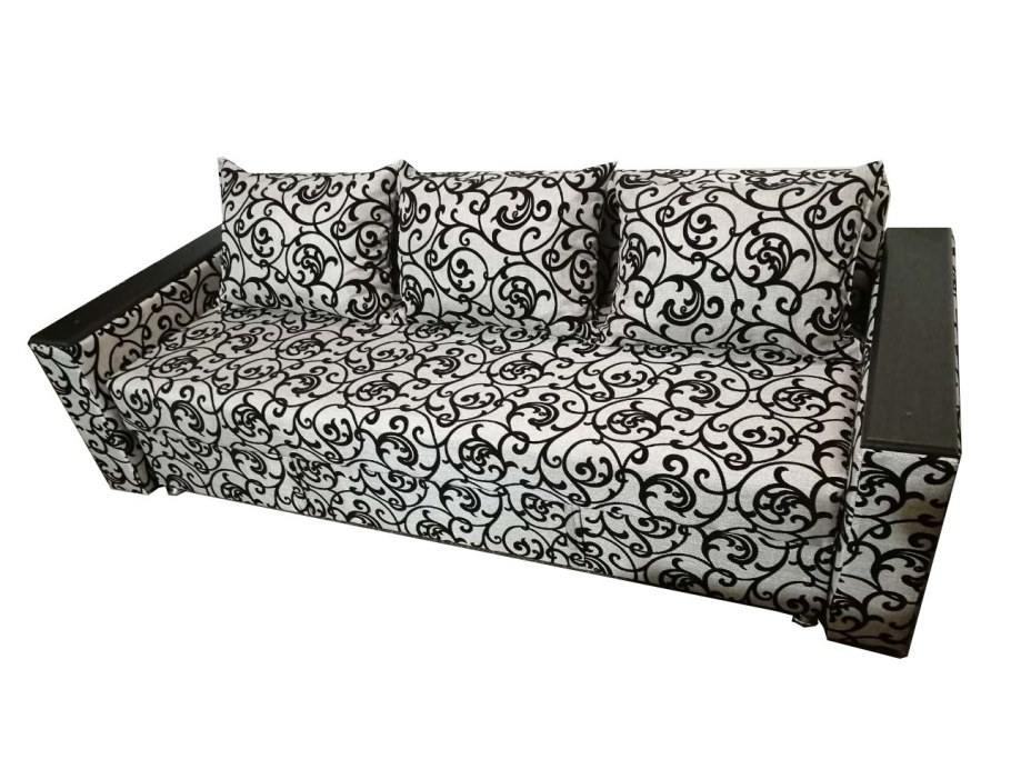 Диван книжка Лидер рогожка с цветами