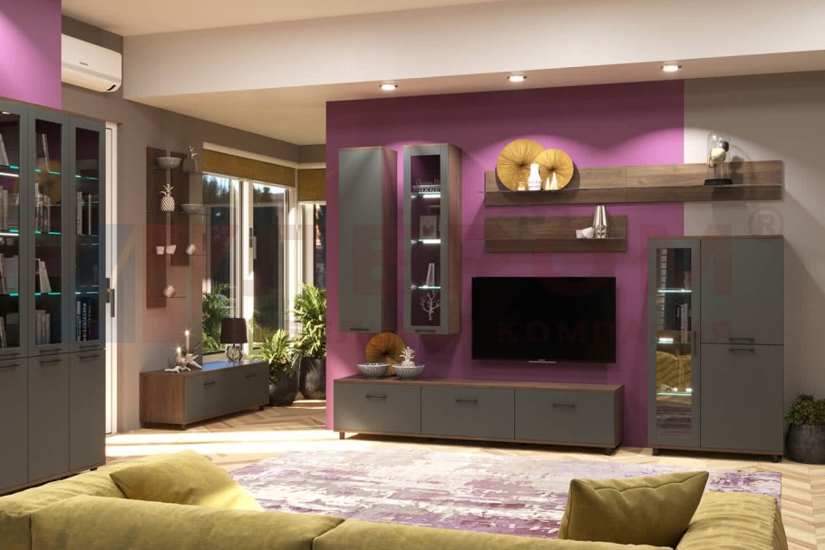 Стенка со шкафом купе