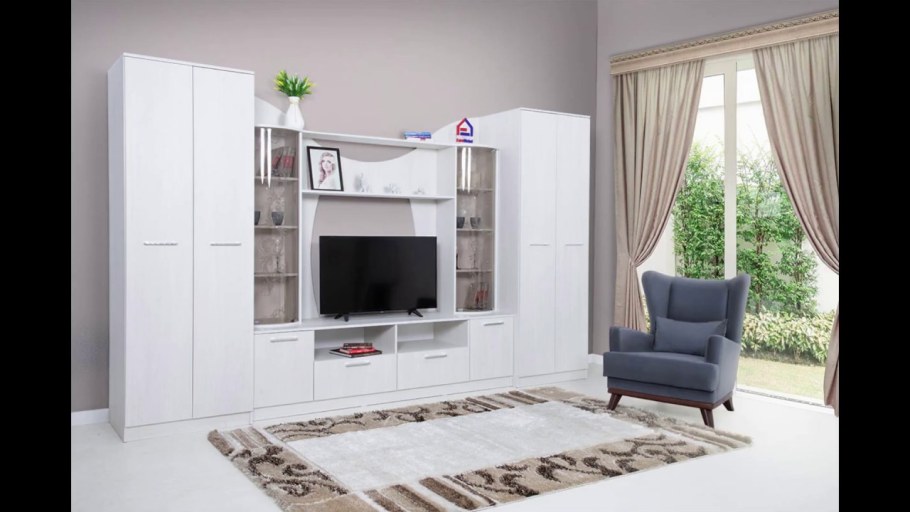 Гостиная 8 ясень Анкор светлый