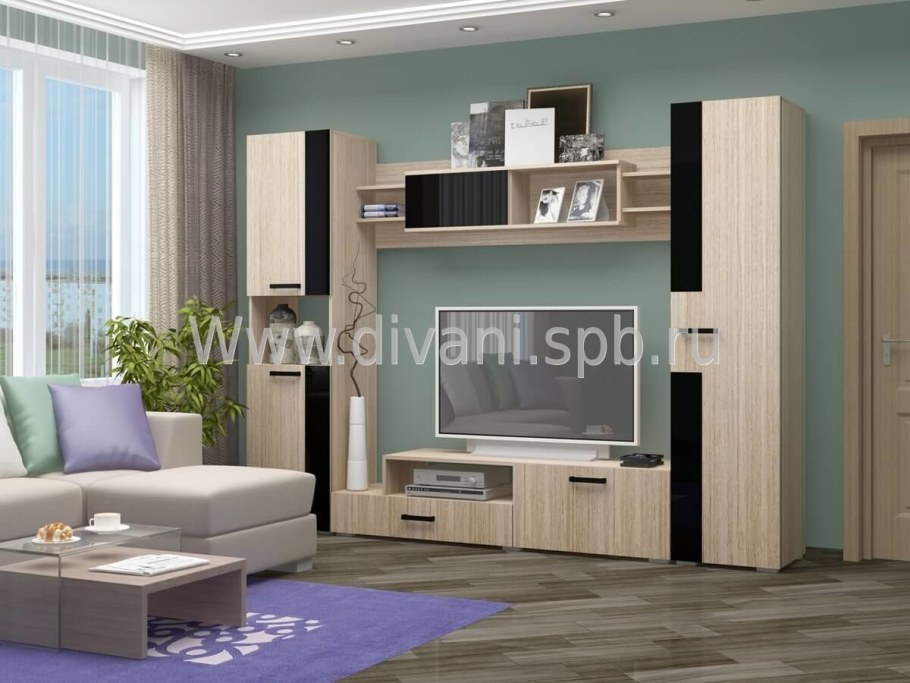 Гостиная 7 пенал св мебель венге ясень Анкор