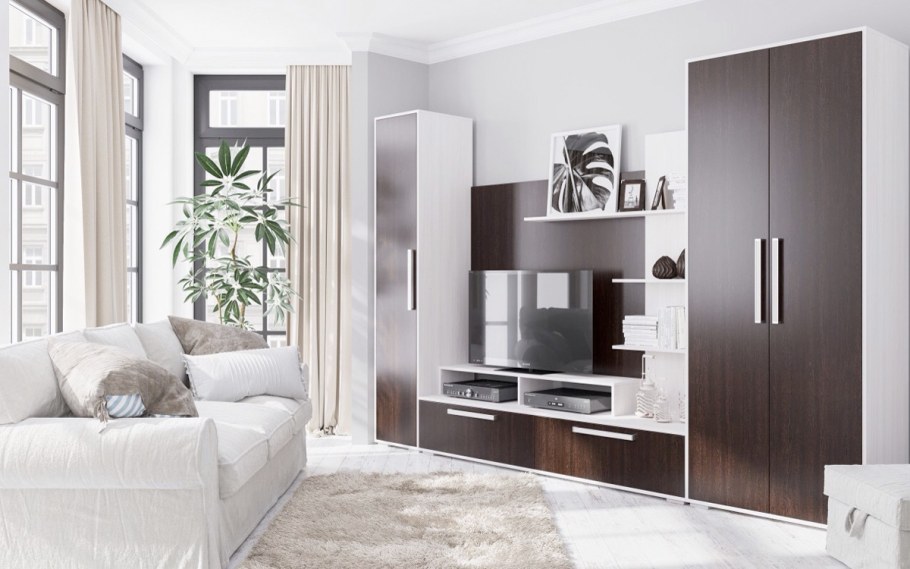 Гостиная марта-11 венге-лоредо