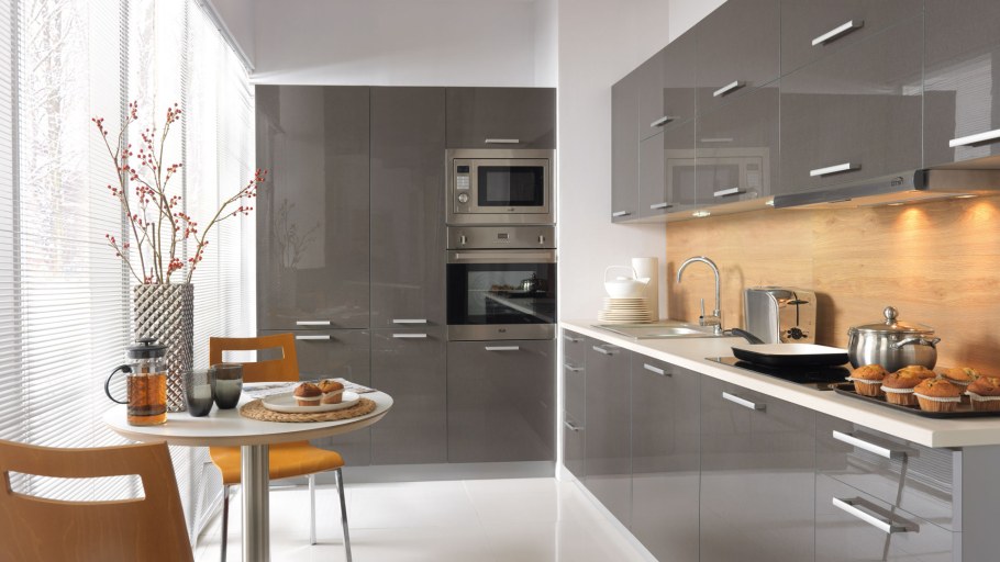 Кухня икеа графит