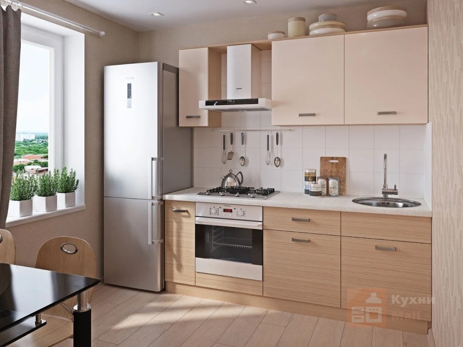 Бежевые кухни