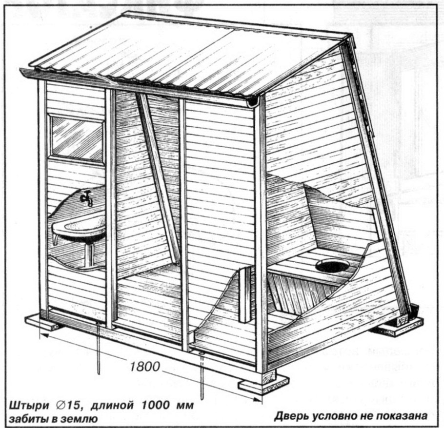 Хозблок 3х5 чертеж