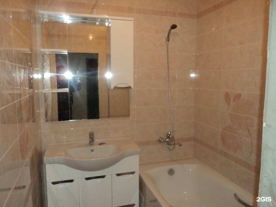 Квартира с косметическим ремонтом ванная