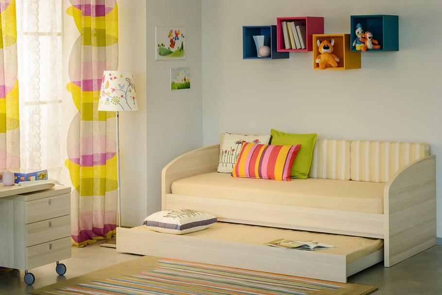 Выкатная кровать для двоих детей ikea